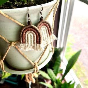 Macrame Rainbow earrings